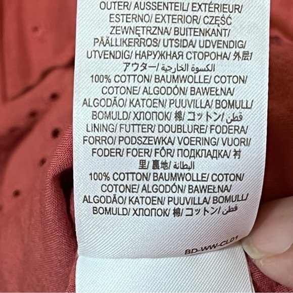 Boden Coral Broderie Lace-Trimmed Dress Size 14L - Picture 13 of 17